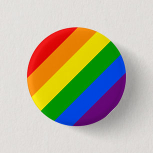 RAINBOW 3 CM ROUND BADGE