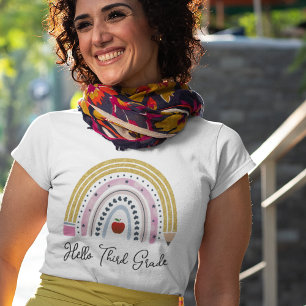 Rainbow 3rd Grade Teacher Shirt   Back to School