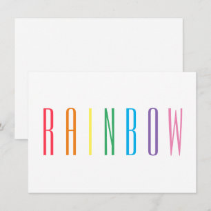 RAINBOW 4.5x6.25 Flat Card
