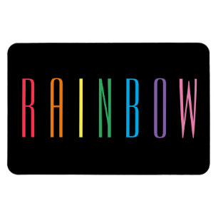 RAINBOW 4x6 Flexible Magnet / Black