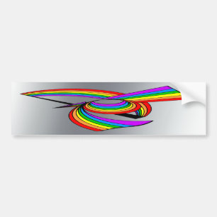 Rainbow # 5 Tattoo Bumper Sticker