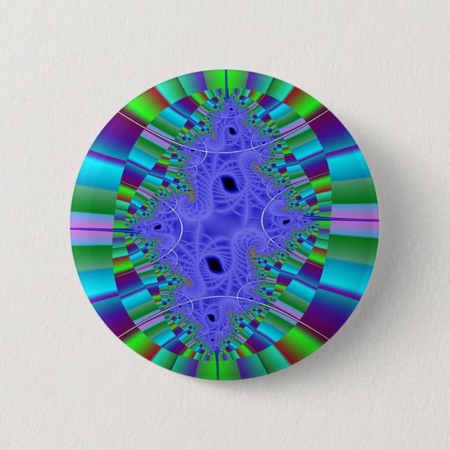 Rainbow 6 Cm Round Badge (Front)