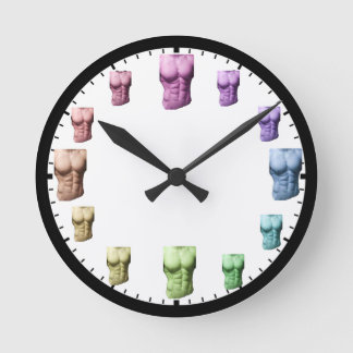Rainbow Abs Wall Clock