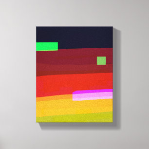 Rainbow Abstract Art Canvas Print