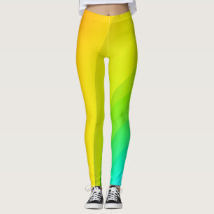 Rainbow Abstract art Leggings