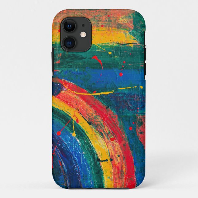 Rainbow Abstract Case-Mate iPhone Case (Back)