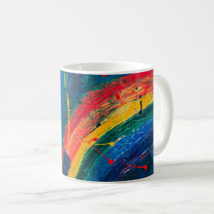 Rainbow Abstract Coffee Mug