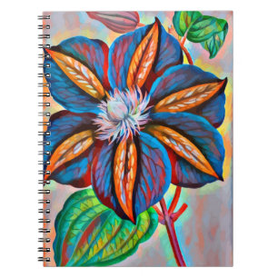 rainbow Abstract Colour Flower Original Digital Ar Notebook