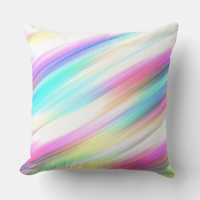 Rainbow Abstract Cushion (Front)
