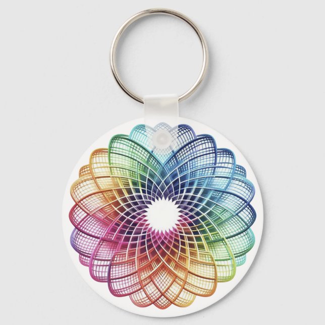 Rainbow - Abstract Key Ring (Front)