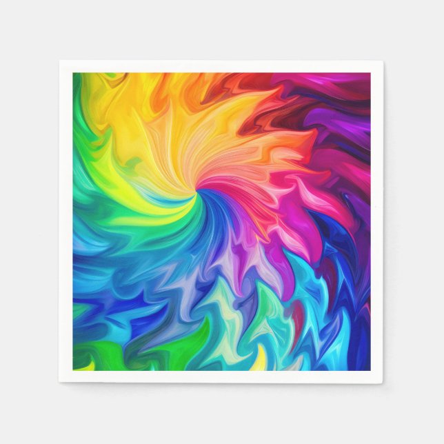 Rainbow abstract napkin (Front)