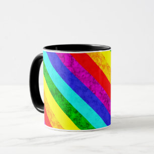 Rainbow abstract pattern , mug