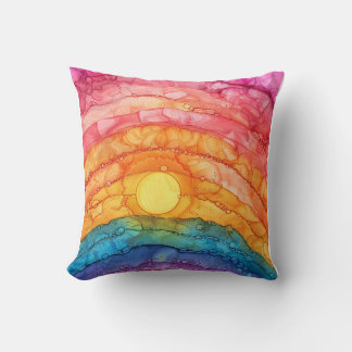 Rainbow Abstract Pride  Cushion