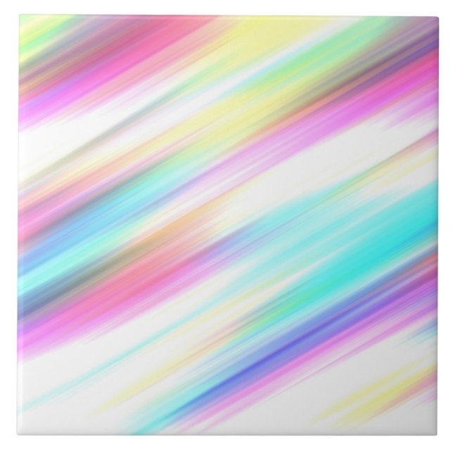 rainbow abstract tile (Front)