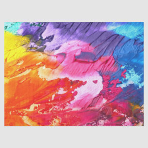 rainbow abstract tissue paper