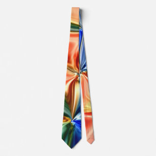 Rainbow abstraction tie