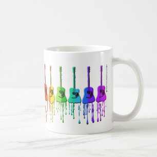 Rainbow Acoustic Guitars Coffee Mug