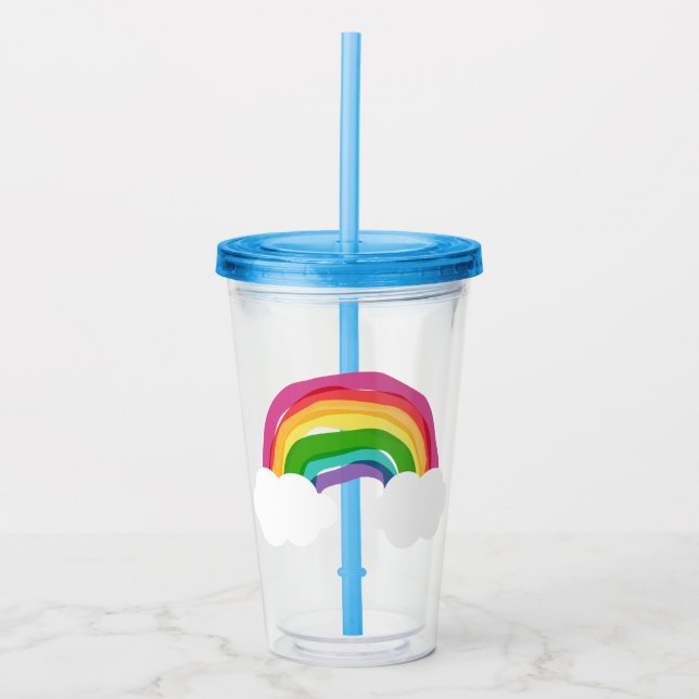 Rainbow Acrylic Tumbler (Front)