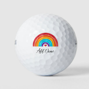 Rainbow - Add Your Name Golf Balls