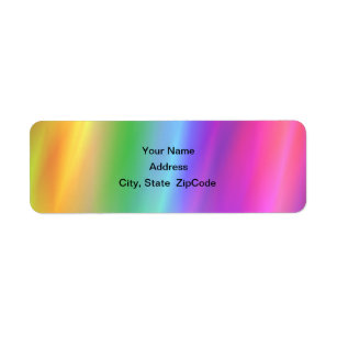 rainbow address labels