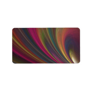 Rainbow Address Label