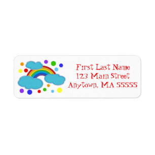 Rainbow Address Labels