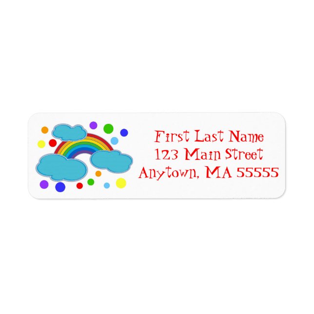 Rainbow Address Labels (Front)