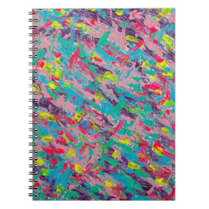 Rainbow Aesthetic Abstract Print Notebook
