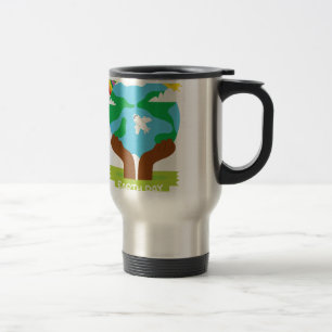 rainbow african Earth Day Travel Mug