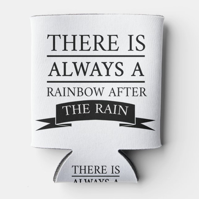 Rainbow after the rain (black) can cooler (Front)