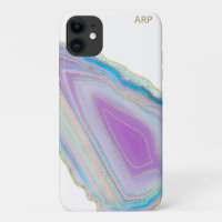*~* Rainbow Agate Gold Glitter Pastel