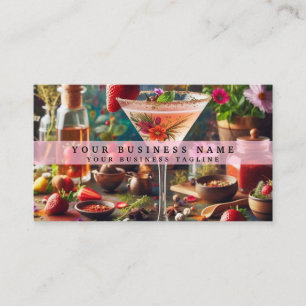 Rainbow Alcohol Drinks Business Card