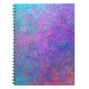 Rainbow Alcohol Ink, Bright Colourful Abstract Notebook