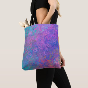 Rainbow Alcohol Ink, Bright Colourful Abstract Tote Bag