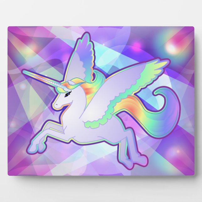 Rainbow Alicorn Plaque (Front)