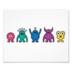 Rainbow Alien Monsters Photo Print