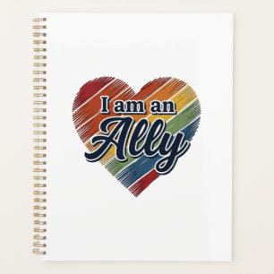 Rainbow Ally Heart Vector Shirt Design_1 Planner