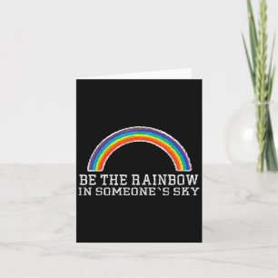 Rainbow Ally Pride Good Vibe Mental Health Motivat Card