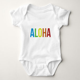 Rainbow Aloha Baby Bodysuit
