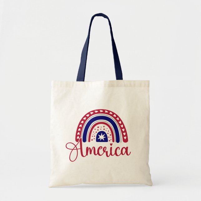 Rainbow America  Tote Bag (Front)