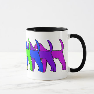 Rainbow American Foxhound Mug