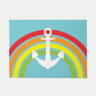 Rainbow Anchor Doormat