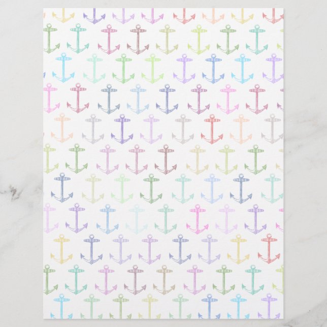 Rainbow anchor pattern (Front)