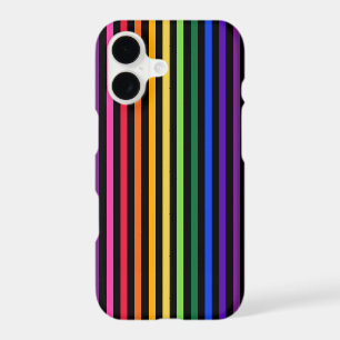 Rainbow and black stripes