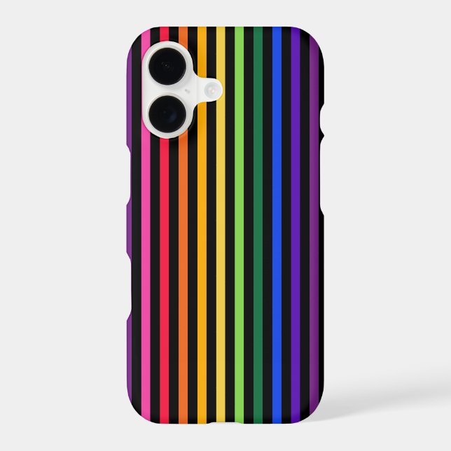 Rainbow and black stripes (Back)