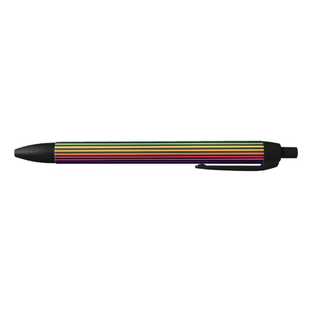Rainbow and black stripes ink pen (Bottom)