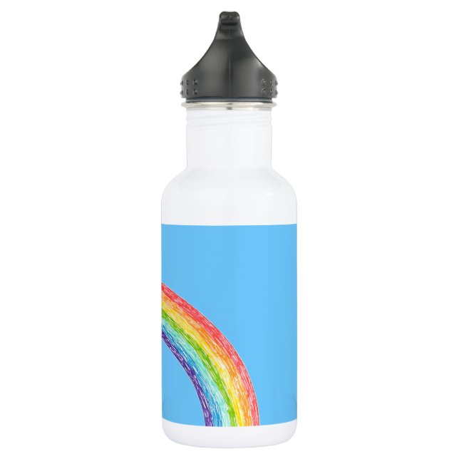 Rainbow and blue sky 532 ml water bottle (Right)