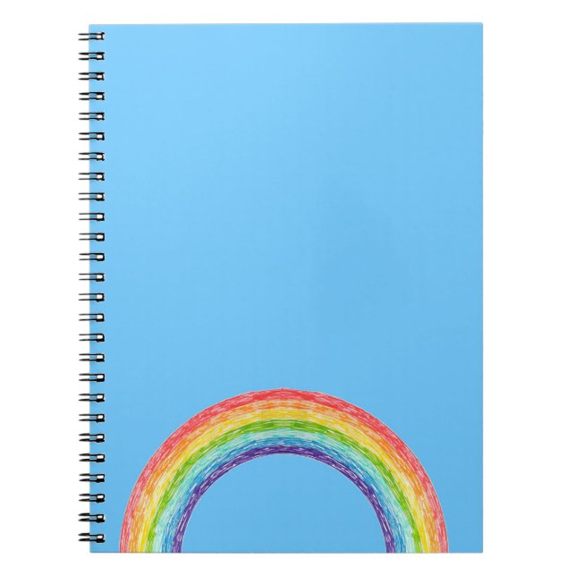Rainbow and blue sky notebook (Front)