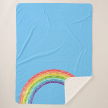 Rainbow and blue sky