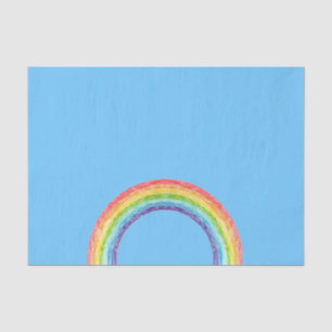 Rainbow and blue sky tissue paper